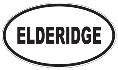 ELDERIDGE - Oval Sticker