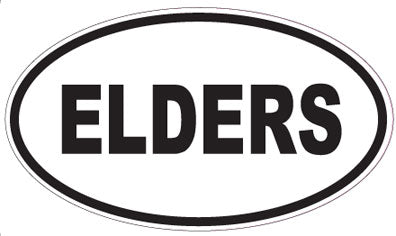 ELDERS - Oval Sticker