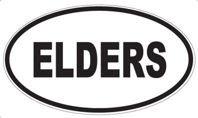 ELDERS - Oval Magnet
