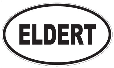 ELDERT - Oval Sticker