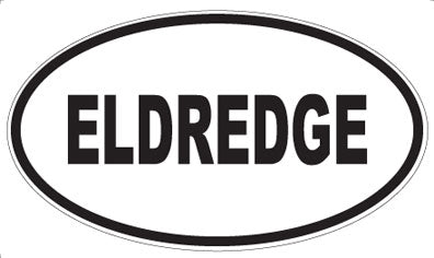 ELDREDGE - Oval Sticker