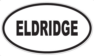 ELDRIDGE - Oval Sticker