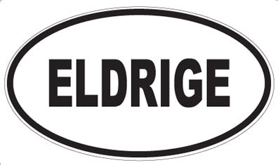 ELDRIGE - Oval Sticker