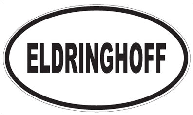 ELDRINGHOFF - Oval Sticker