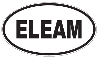 ELEAM - Oval Sticker