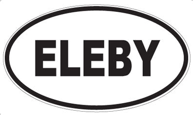 ELEBY - Oval Sticker