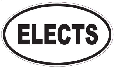 ELECTS - Oval Sticker