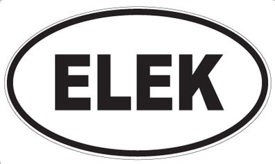 ELEK - Oval Sticker