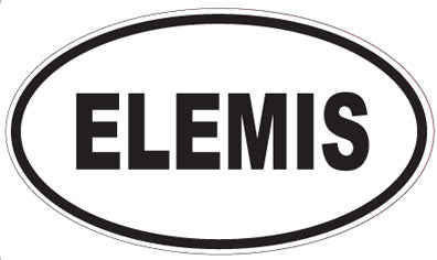 ELEMIS - Oval Sticker