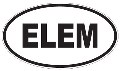 ELEM - Oval Magnet