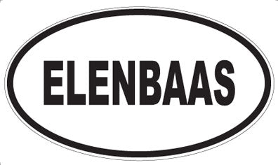 ELENBAAS - Oval Sticker