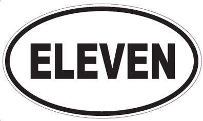 ELEVEN - Oval Sticker