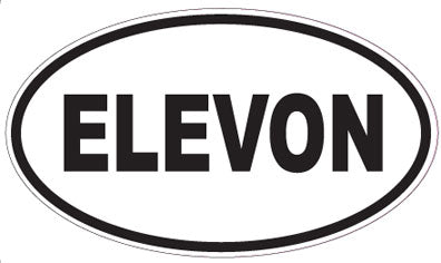 ELEVON - Oval Sticker