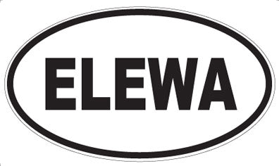 ELEWA - Oval Sticker