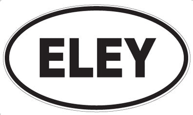 ELEY - Oval Sticker
