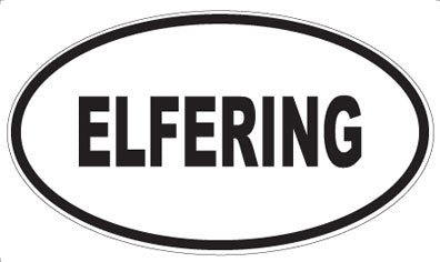 ELFERING - Oval Sticker
