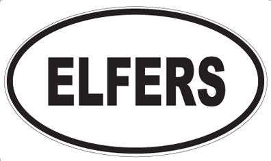 ELFERS - Oval Sticker