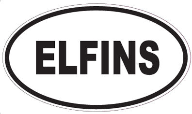 ELFINS - Oval Sticker