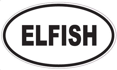 ELFISH - Oval Sticker