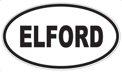 ELFORD - Oval Sticker