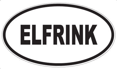 ELFRINK - Oval Sticker