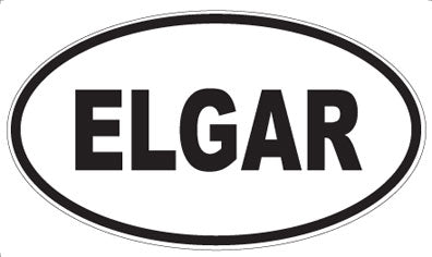 ELGAR - Oval Sticker