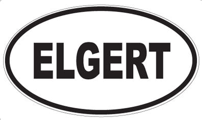 ELGERT - Oval Sticker