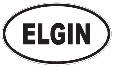 ELGIN - Oval Sticker