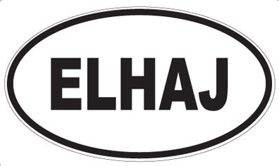 ELHAJ - Oval Magnet