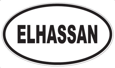 ELHASSAN - Oval Magnet