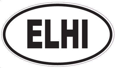 ELHI - Oval Sticker