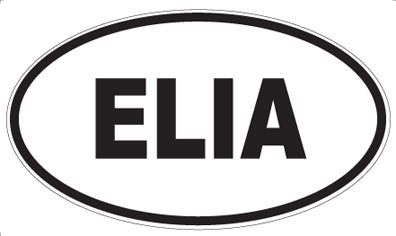 ELIA - Oval Sticker