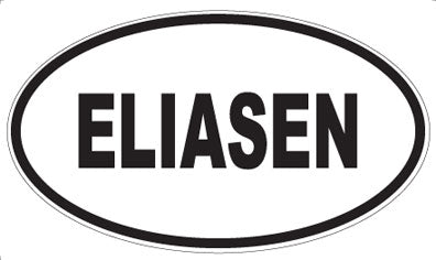 ELIASEN - Oval Sticker
