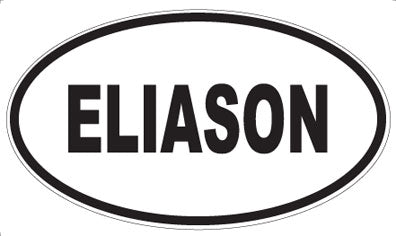 ELIASON - Oval Sticker