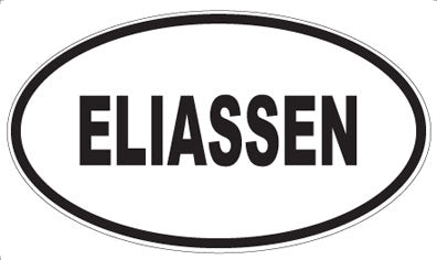 ELIASSEN - Oval Sticker