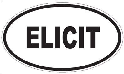 ELICIT - Oval Sticker