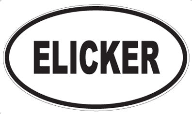 ELICKER - Oval Sticker