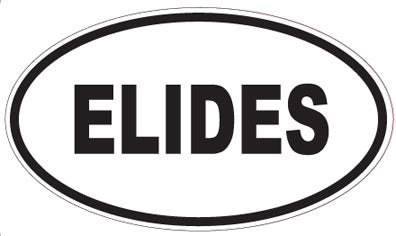 ELIDES - Oval Sticker
