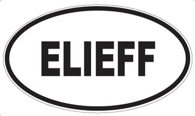 ELIEFF - Oval Sticker