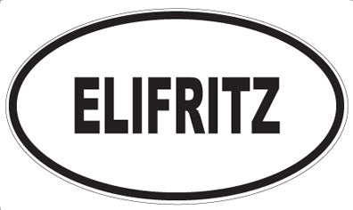 ELIFRITZ - Oval Sticker