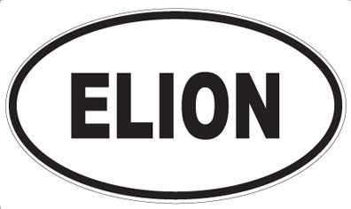ELION - Oval Sticker