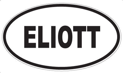 ELIOTT - Oval Sticker