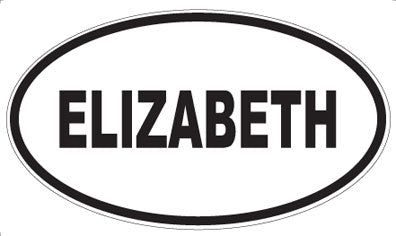 ELIZABETH - Oval Sticker