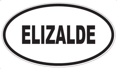 ELIZALDE - Oval Sticker