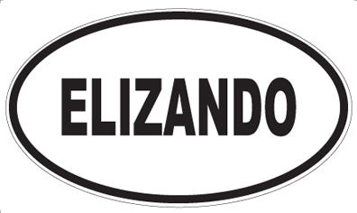 ELIZANDO - Oval Sticker