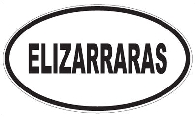 ELIZARRARAS - Oval Sticker