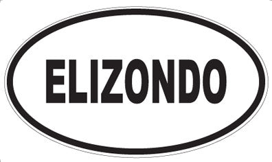 ELIZONDO - Oval Magnet