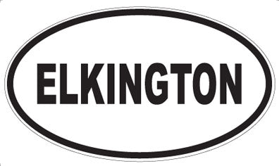 ELKINGTON - Oval Sticker