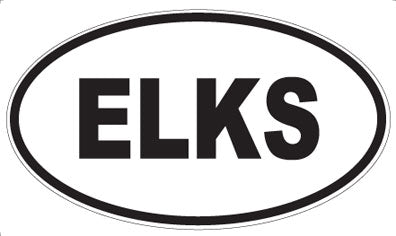 ELKS - Oval Magnet