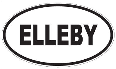 ELLEBY - Oval Sticker